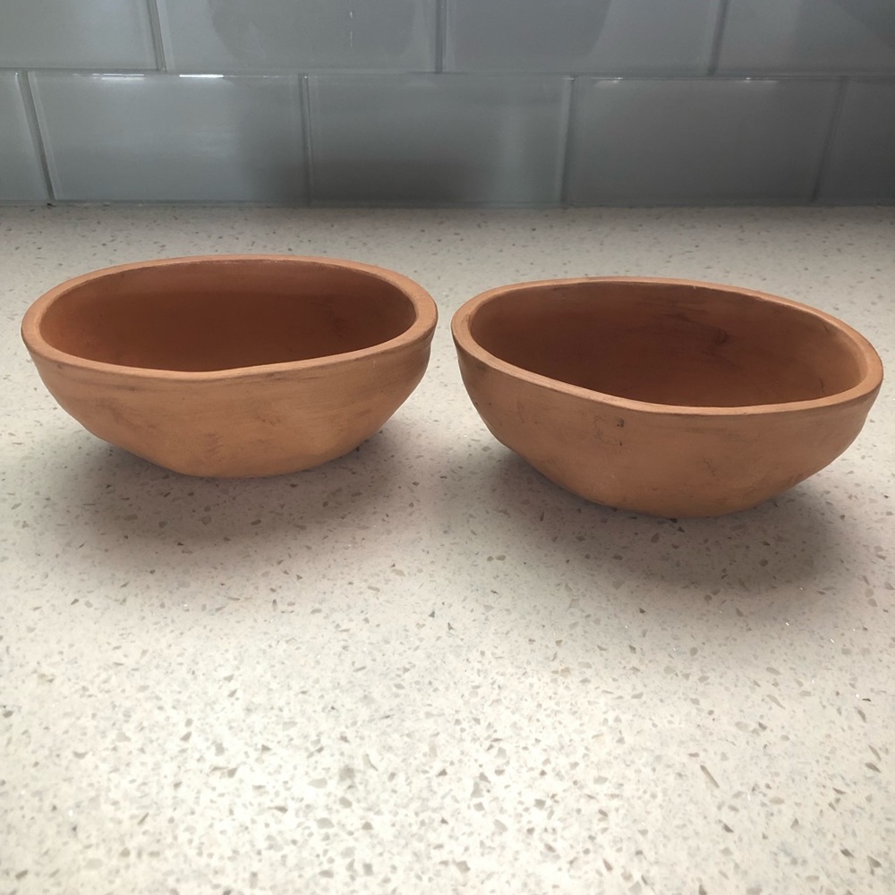 Vintage Ed Langbein Small Potato Shaped Bowl Set Made In Italy Mid Century New